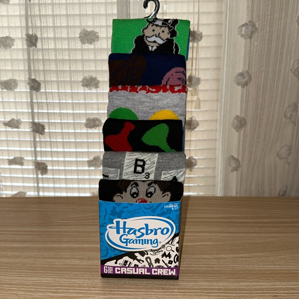 New Hasbro Gaming Crew Socks